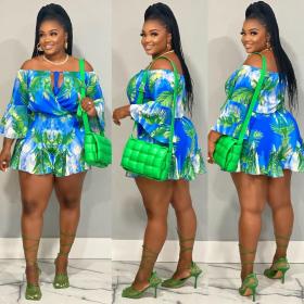 Sexy Loose Print Jumpsuit