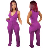 Sexy straps deep v suspenders two-piece set