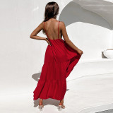 Boho V-Neck Dress Sexy Sling Dress