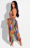 tie-dye strappy jumpsuit