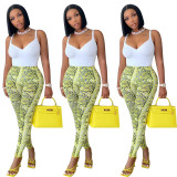 Fashion Sexy Sling Print Two Piece Set