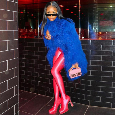 Fashion Street Shooting High Waist Hip Slim Slim Straight Stockings Casual Pants Women