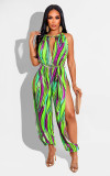 tie-dye strappy jumpsuit