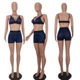 Sexy see-through mesh two-piece set
