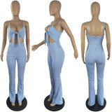 Flared One Piece Pants