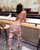 Fashion sexy sling mesh two-piece set
