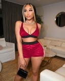 Sexy see-through mesh two-piece set