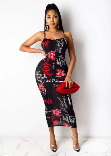 Gradient print cross straps open back wrap chest bag hip sexy nightclub dress