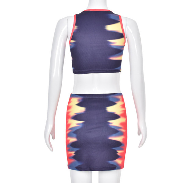 women's vest bag skirt women's backless two-piece suit
