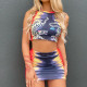 women's vest bag skirt women's backless two-piece suit