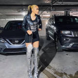 Sleeveless Dress Off-Shoulder Hollow Hollow-Diamond Package Hip Skirt