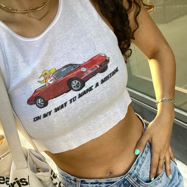 Printed Crew Neck Slim Fit
