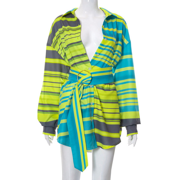 Long Sleeve Printed Swimwear Shirt Jacket