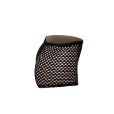 Sexy perspective mesh high waist solid color transparent black shorts high waist buttocks slim