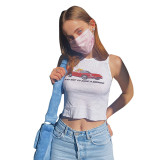 Printed Crew Neck Slim Fit