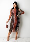 Nightclub Sexy Casual Long Sleeve Dress