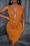Fashionable sexy lace-up backless wrap chest dress multi-color hip nightclub short skirt