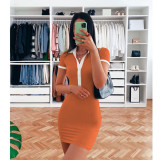 Women's Pit Strip Short Skirt Shirt Dress Sexy Casual Short Sleeve