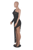 Sexy Long Dress Women's Mesh Gathered Beach New Dress