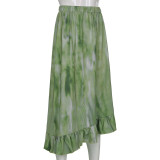 New Street Daily Small Fresh Printed Skirt