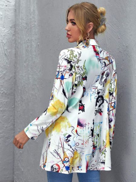 Women's Spring Autumn Winter Fashion Print Suit Women's Clothing