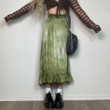 New Street Daily Small Fresh Printed Skirt