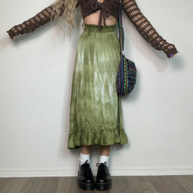 New Street Daily Small Fresh Printed Skirt