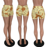 cute camo wash shorts pants