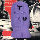 Embroidered Acrylic Three Hole Hat Ski Mask