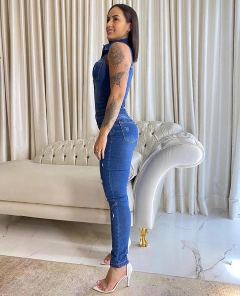 Sexy slim slim jumpsuit spray white ripped denim jumpsuit