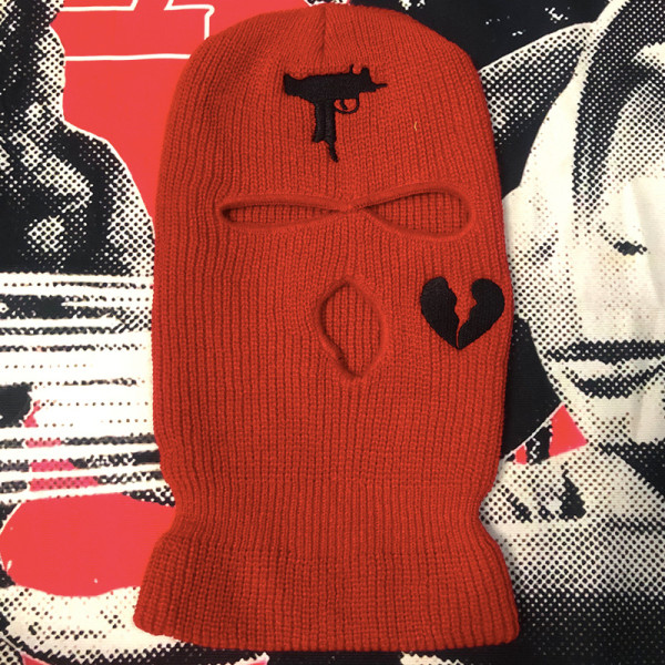 Embroidered Acrylic Three Hole Hat Ski Mask