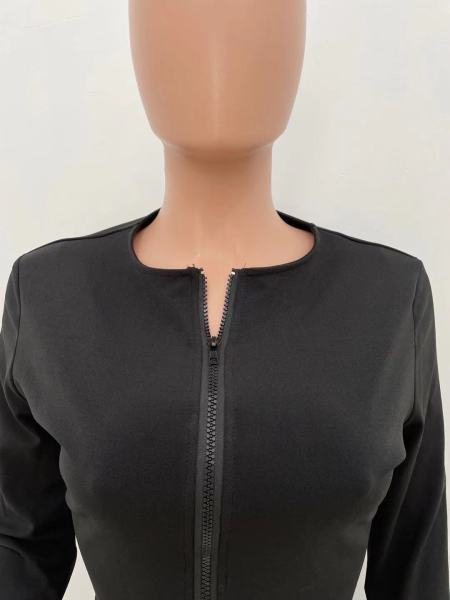 Women's Solid Zip Split Two-Piece Tracksuit