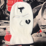 Embroidered Acrylic Three Hole Hat Ski Mask