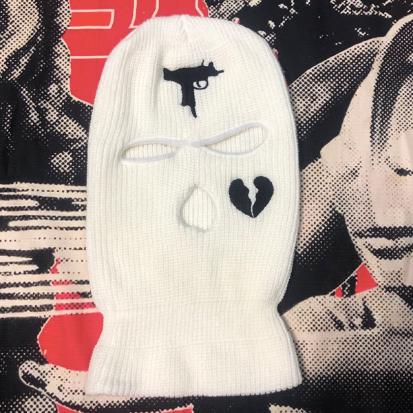 Embroidered Acrylic Three Hole Hat Ski Mask