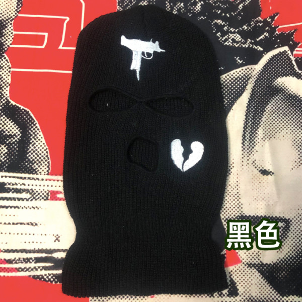 Embroidered Acrylic Three Hole Hat Ski Mask