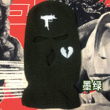 Embroidered Acrylic Three Hole Hat Ski Mask