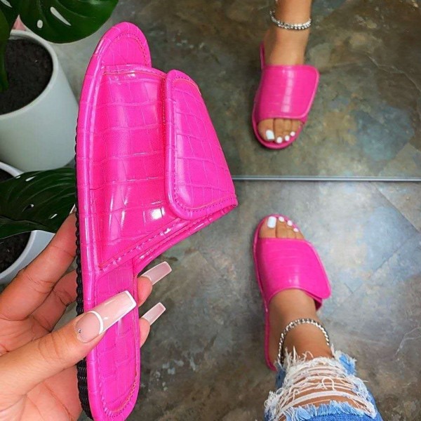 Big Foot Slippers Fashion Outer Wear Women's One Word Beach Sandals and Slippers Women