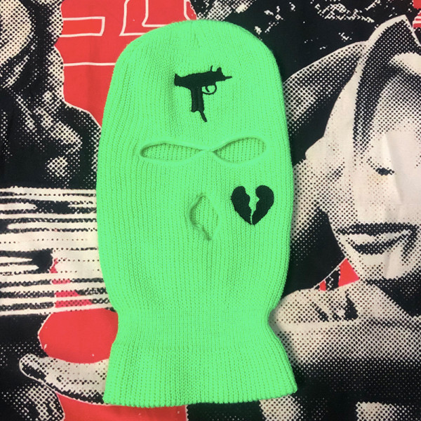 Embroidered Acrylic Three Hole Hat Ski Mask
