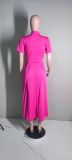 Fashion Tie Waist Home Commuter Long Dress