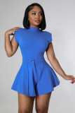 Fashion jumpsuit + wide leg pants two-piece set