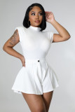 Fashion jumpsuit + wide leg pants two-piece set