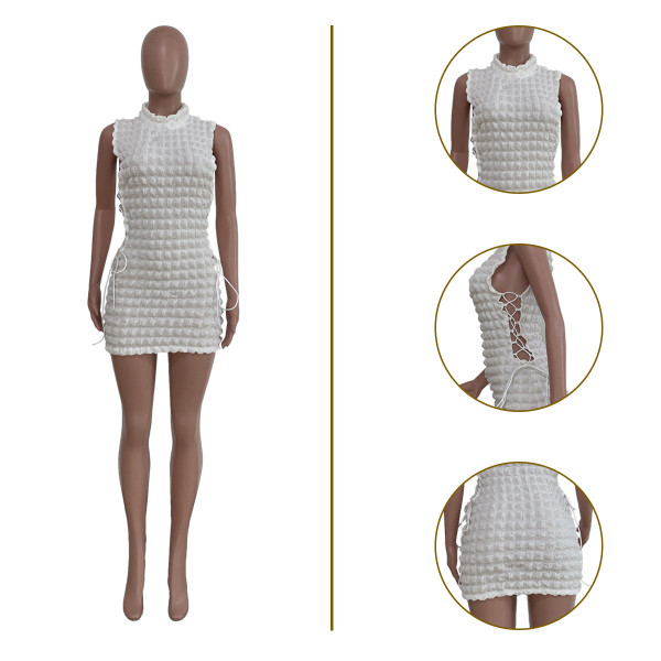 Women's Bubble Sleeveless Dress