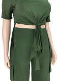 Large size sexy women's nightclub clothes fashion casual straps wide leg pants two-piece set