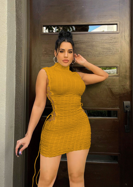 Women's Bubble Sleeveless Dress