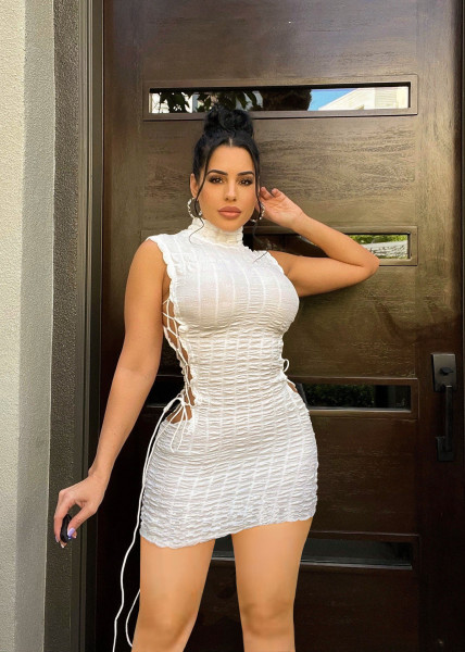 Women's Bubble Sleeveless Dress