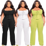 Fashion Plus Size Women's Clothing Two-piece Suit
