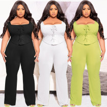 Fashion Plus Size Women's Clothing Two-piece Suit Fashion Plus Size Women's Clothing Two-piece Suit
