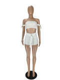 Women's Eyelet Adjustment Buckle Belt Pit Bar Two-Piece Set