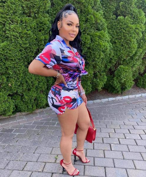 Fashion Print Multicolor Shirt Shorts Casual Outfit