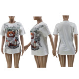 trendy print T-shirt